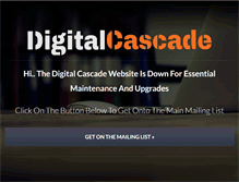 Tablet Screenshot of digitalcascade.com